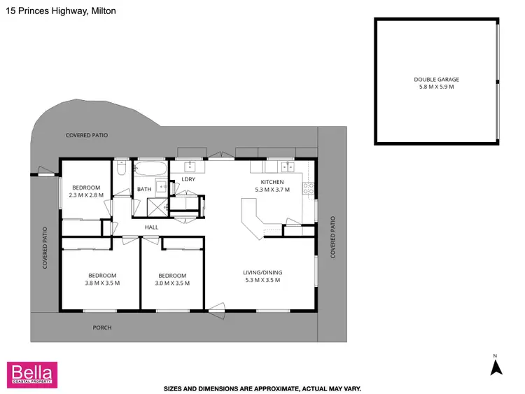 Floorplan of Homely house listing, 15 Princes Highway, Milton NSW 2538