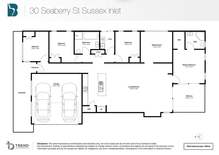 Floorplan of Homely house listing, 30 Seaberry Street, Sussex Inlet NSW 2540