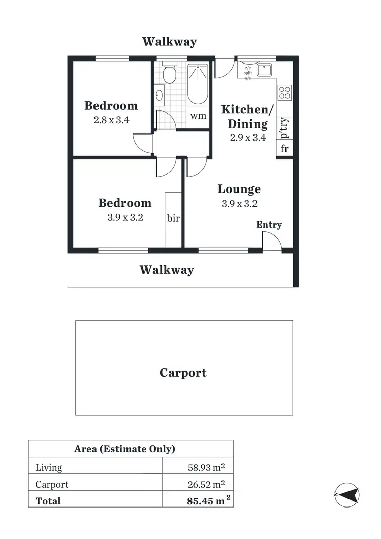 Floorplan of Homely unit listing, 6/30 Marleston Avenue, Ashford SA 5035