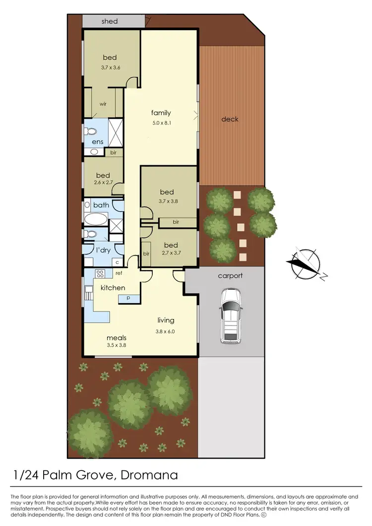 Floorplan of Homely unit listing, 1/24 Palm Grove, Dromana VIC 3936