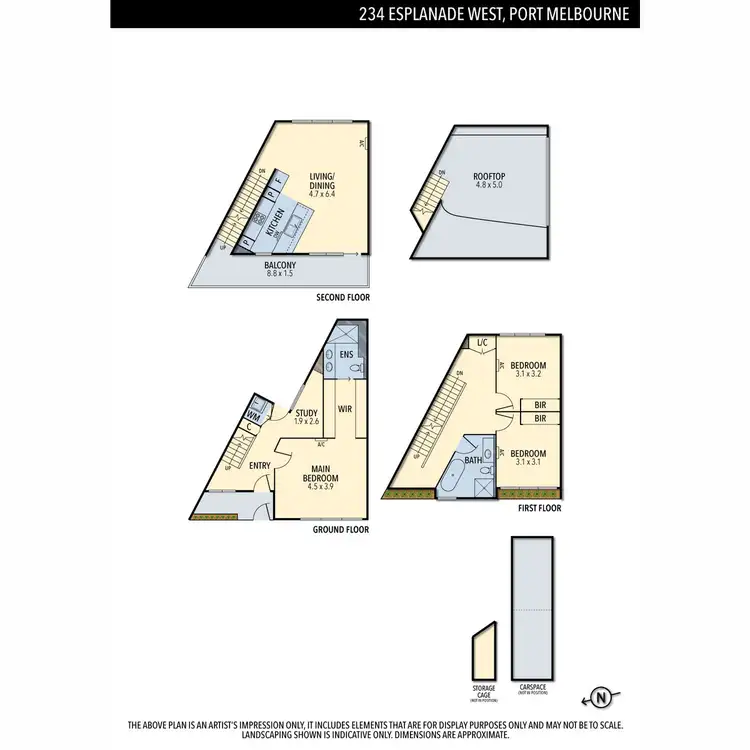 Floorplan of Homely townhouse listing, 234 Esplanade West, Port Melbourne VIC 3207