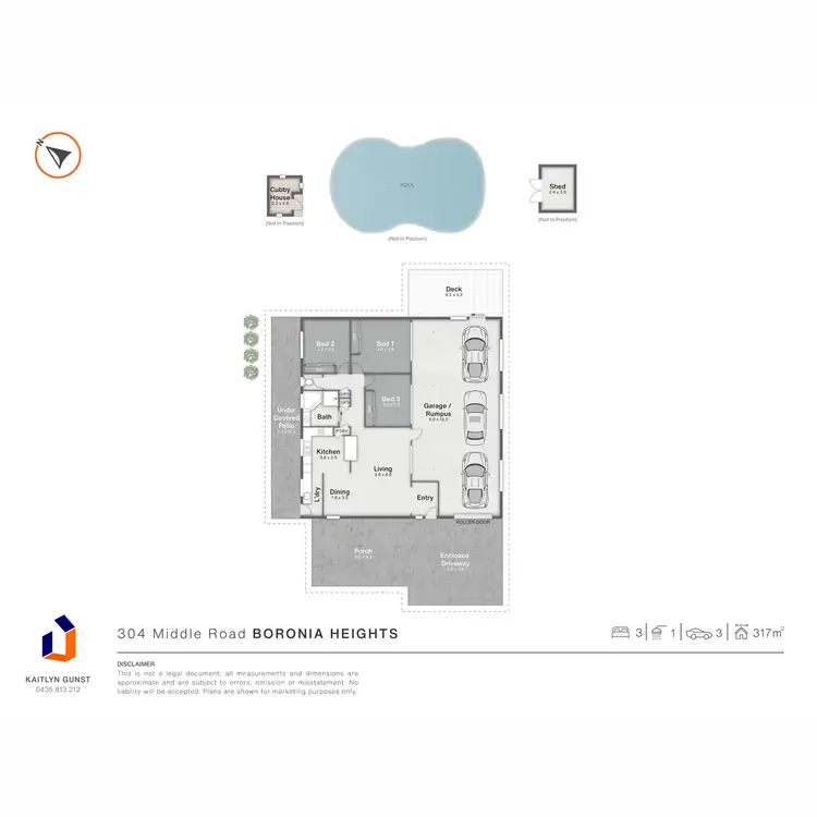 Floorplan of Homely house listing, 304 Middle Road, Boronia Heights QLD 4124