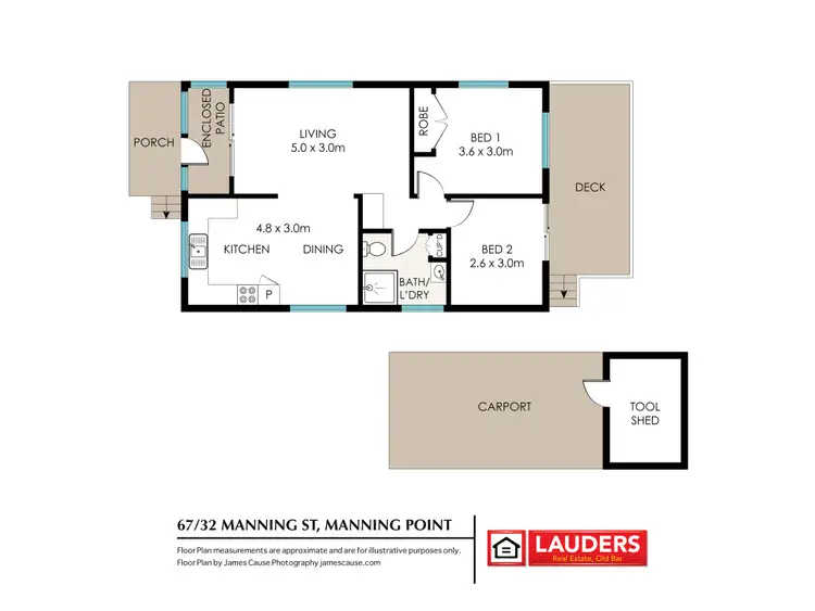 Floorplan of Homely retirement listing, 67/32 Manning Street, Manning Point NSW 2430