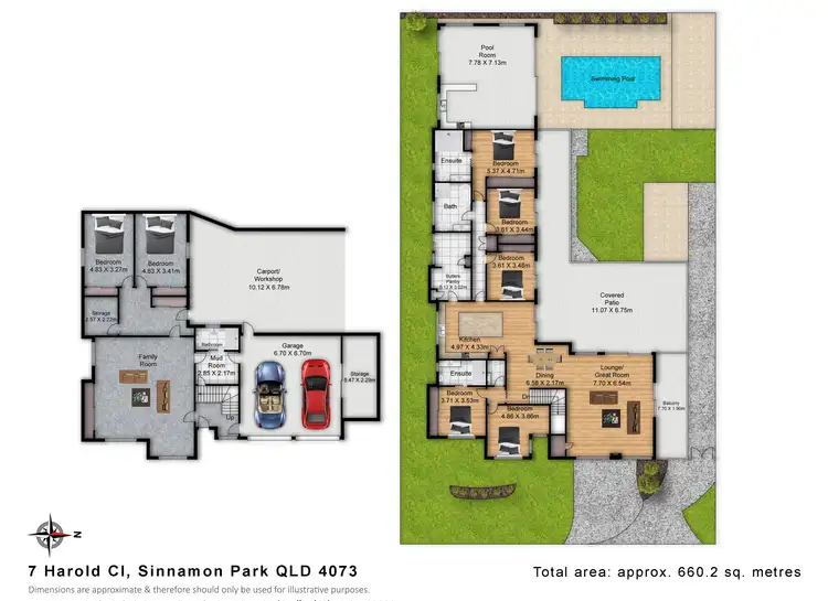 Floorplan of Homely house listing, 7 Harold Close, Sinnamon Park QLD 4073