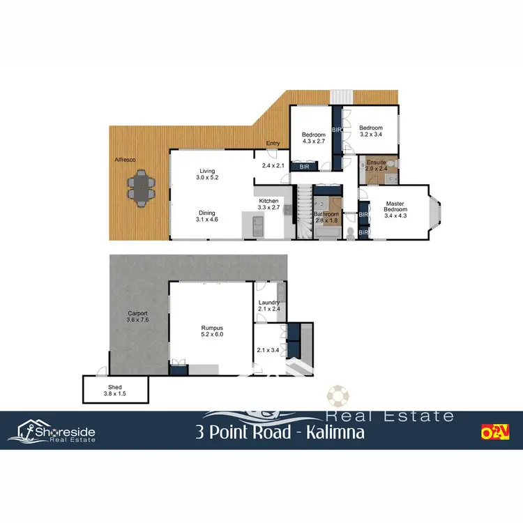 Floorplan of Homely house listing, 3 Point Road, Kalimna VIC 3909