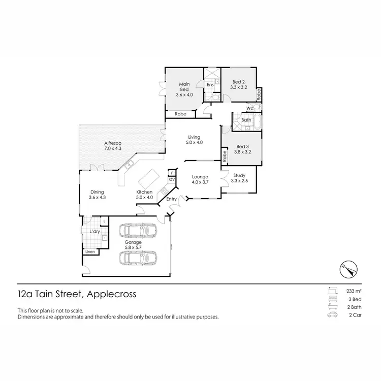 Floorplan of Homely house listing, 12A Tain Street, Applecross WA 6153