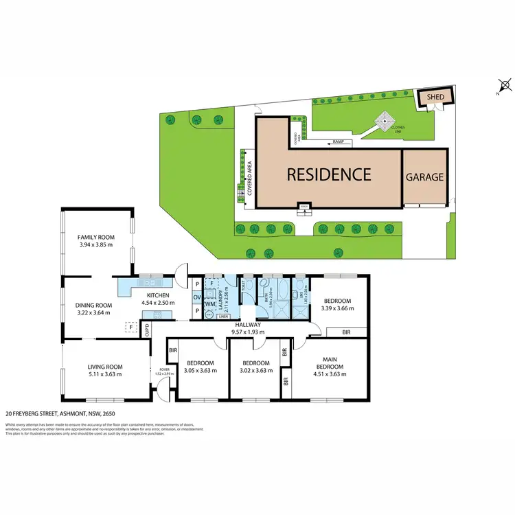 Floorplan of Homely house listing, 20 Freyberg Street, Ashmont NSW 2650