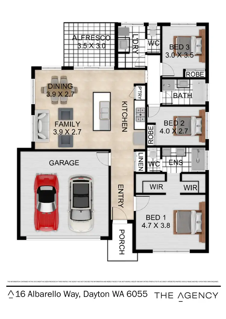 Floorplan of Homely house listing, 16 Albarello Way, Dayton WA 6055