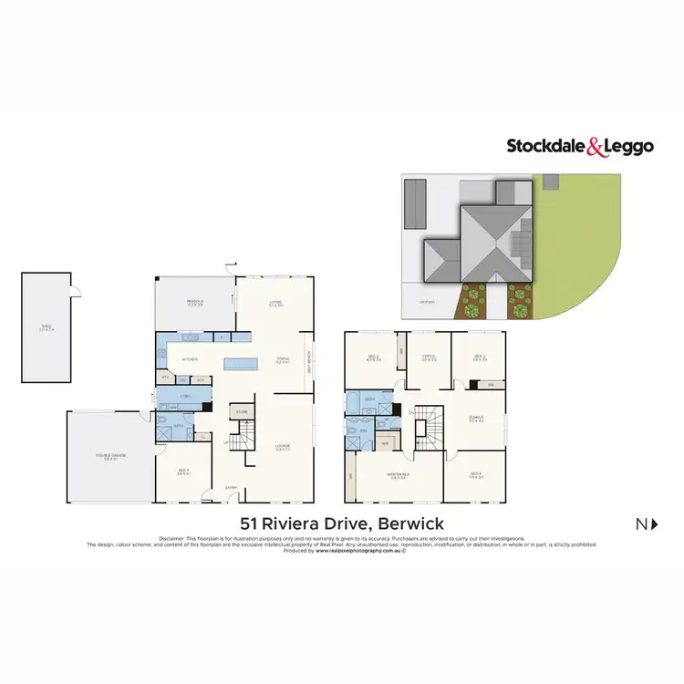 Floorplan of Homely house listing, 51 Riviera Drive, Berwick VIC 3806