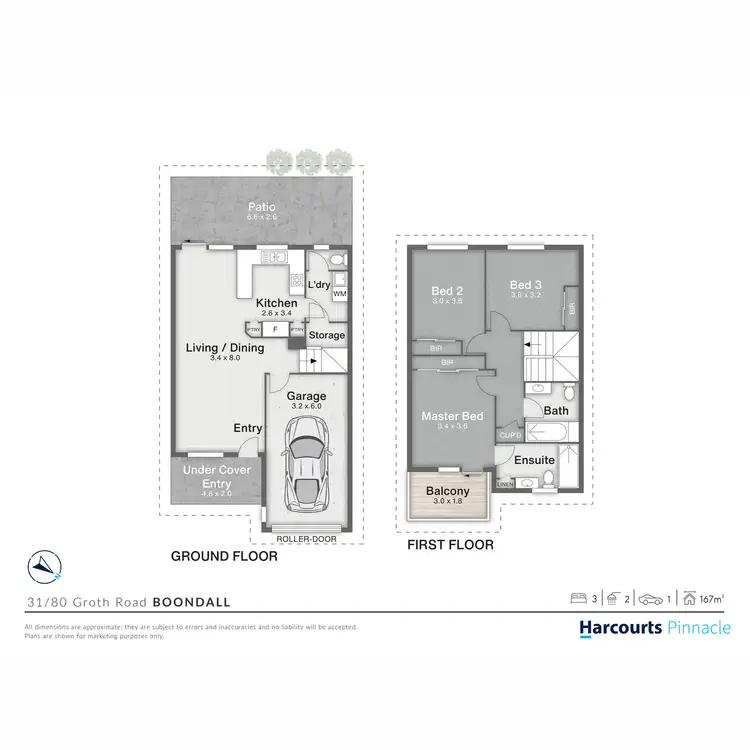 Floorplan of Homely townhouse listing, 31/80-92 Groth Road, Boondall QLD 4034