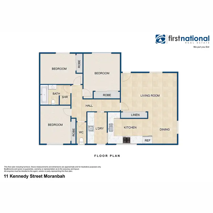 Floorplan of Homely house listing, 11 Kennedy Drive, Moranbah QLD 4744