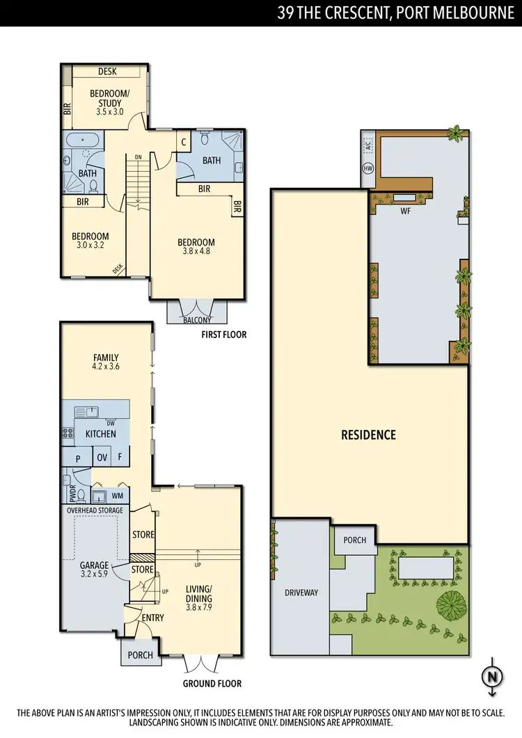 Floorplan of Homely house listing, 39 The Crescent, Port Melbourne VIC 3207