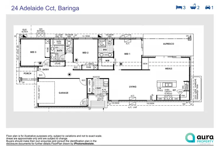 Floorplan of Homely house listing, 24 Adelaide Circuit, Baringa QLD 4551