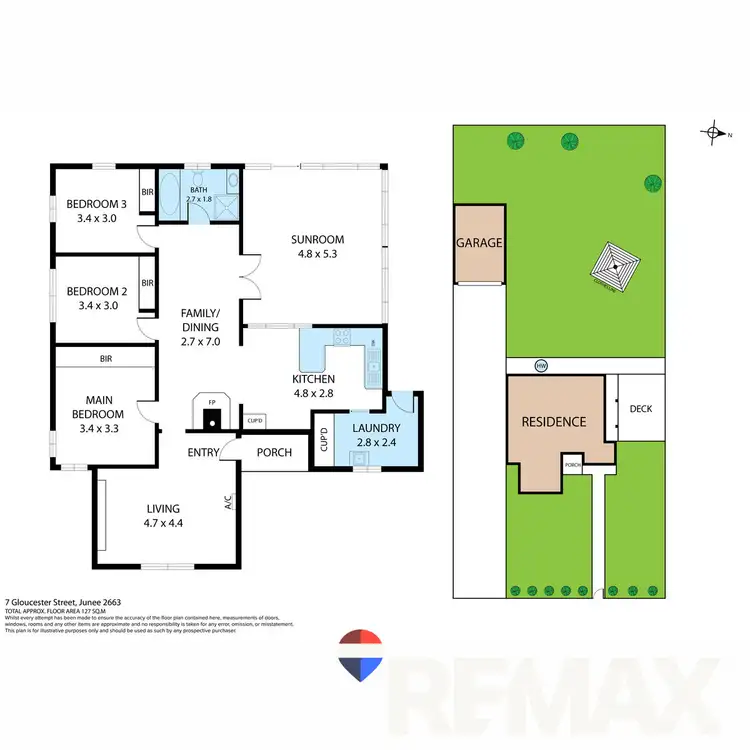Floorplan of Homely house listing, 7 Gloucester Street, Junee NSW 2663