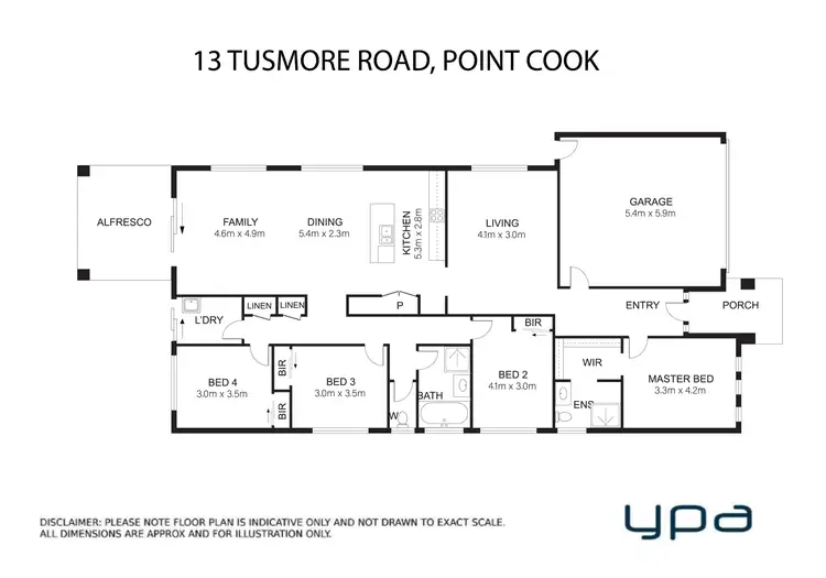 Floorplan of Homely house listing, 13 Tusmore Road, Point Cook VIC 3030