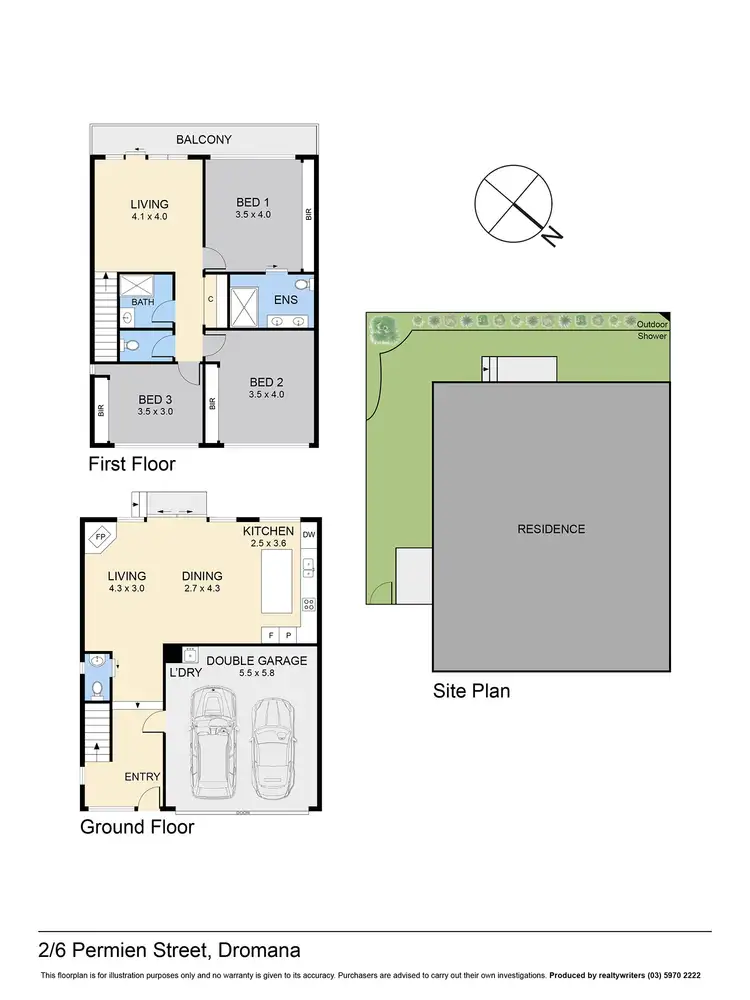 Floorplan of Homely house listing, 2/6 Permien Street, Dromana VIC 3936