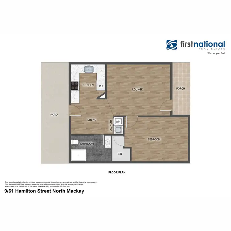 Floorplan of Homely unit listing, 11/61 Hamilton Street, North Mackay QLD 4740