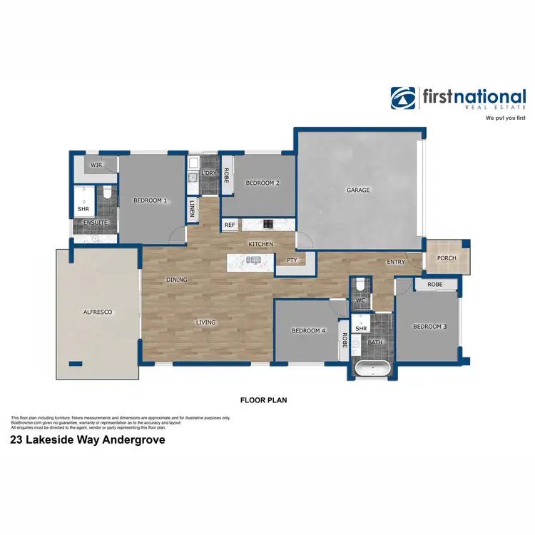 Floorplan of Homely house listing, 23 Lakeside Way, Andergrove QLD 4740