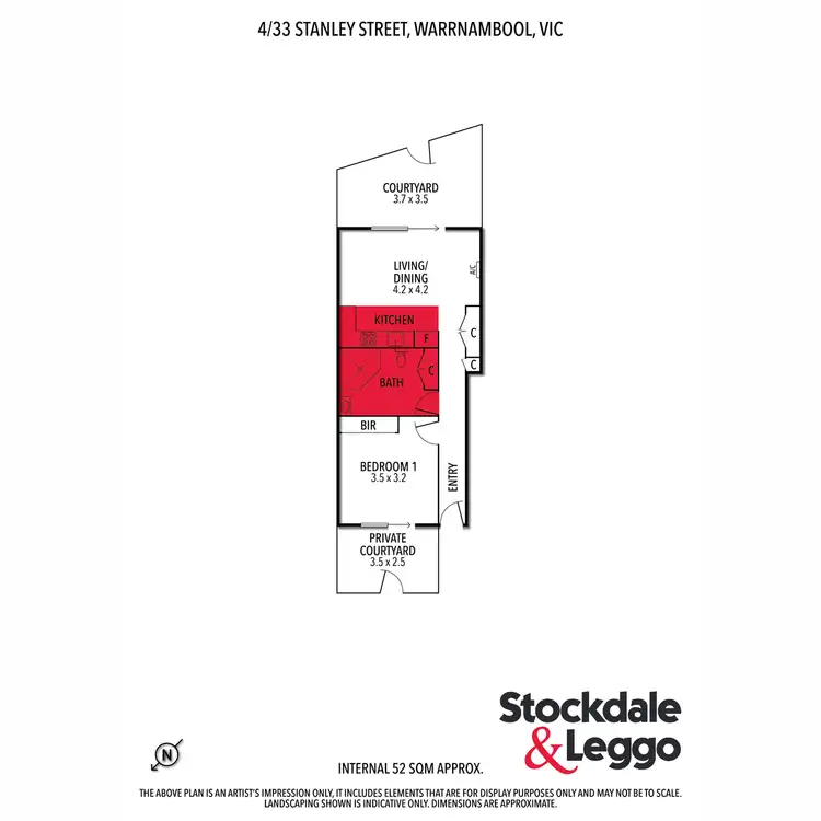Floorplan of Homely unit listing, 33/4 Stanley Street, Warrnambool VIC 3280