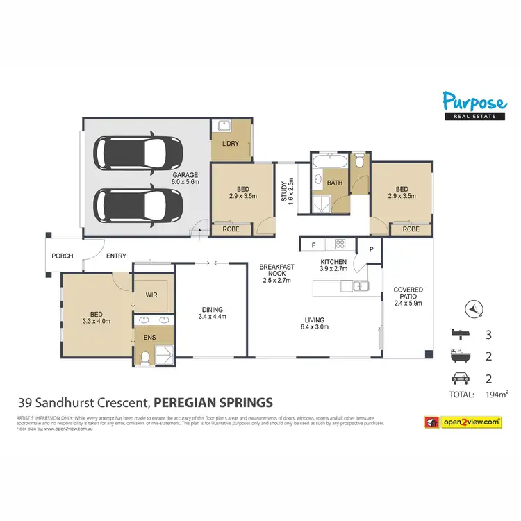 Floorplan of Homely house listing, 39 Sandhurst Crescent, Peregian Springs QLD 4573