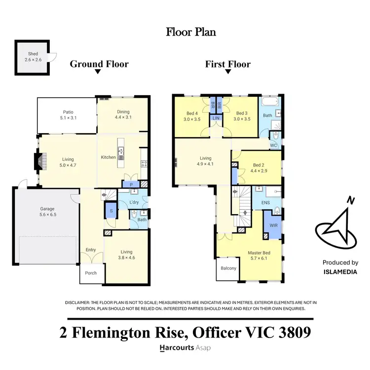 Floorplan of Homely house listing, 2 Flemington Rise, Officer VIC 3809