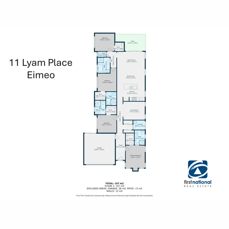 Floorplan of Homely house listing, 11 Lyam Place, Eimeo QLD 4740