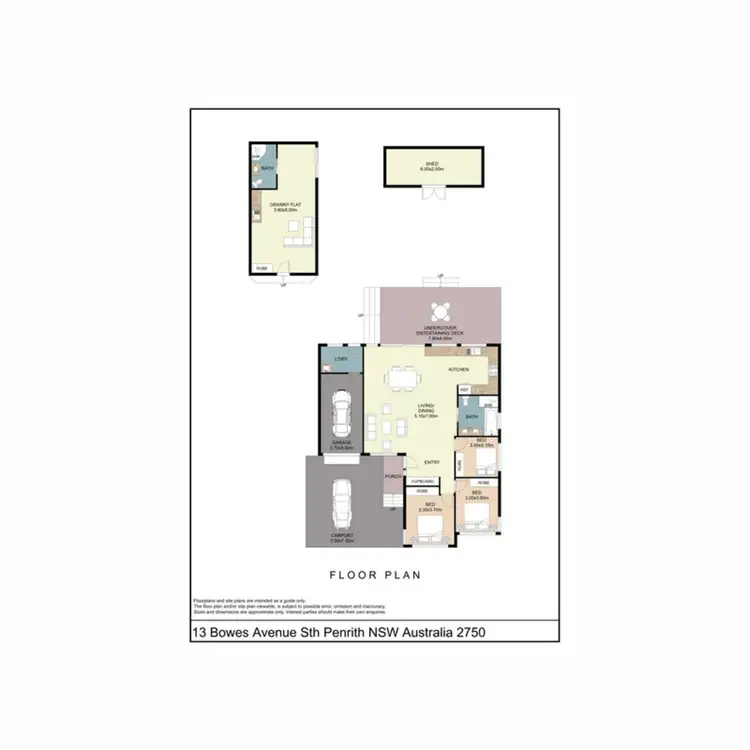 Floorplan of Homely house listing, 13 Bowes Avenue, South Penrith NSW 2750