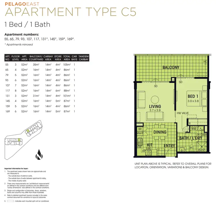 Floorplan of Homely apartment listing, 169/26 Sharpe Avenue, Pegs Creek WA 6714