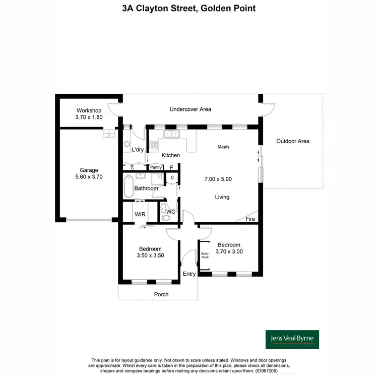 Floorplan of Homely house listing, 3A Clayton Street, Golden Point VIC 3350