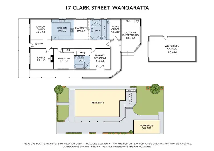 Floorplan of Homely house listing, 17 Clark Street, Wangaratta VIC 3677