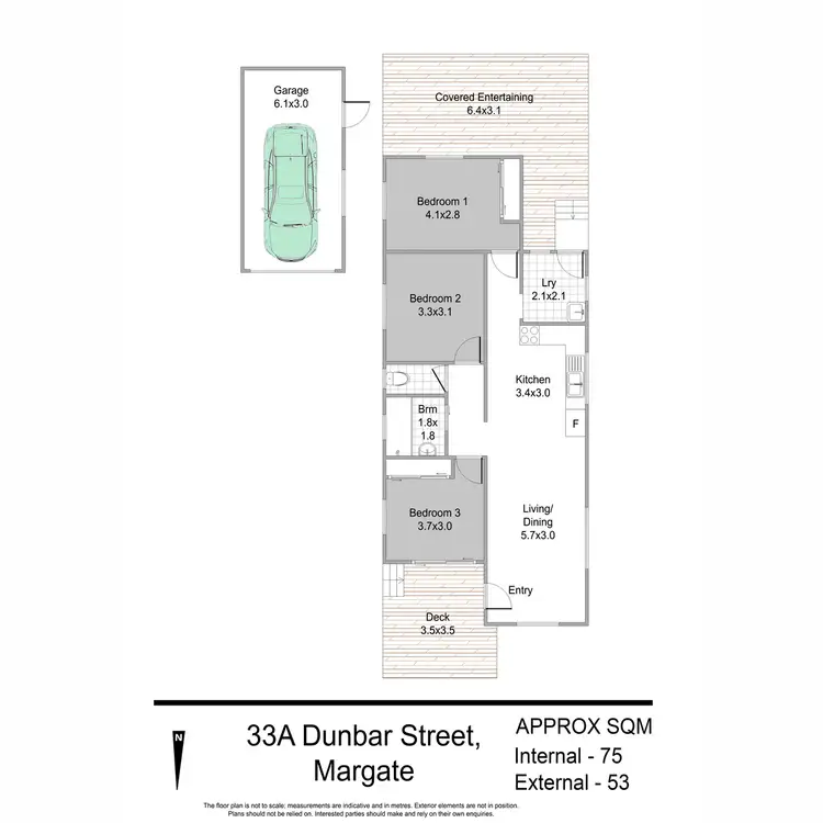 Floorplan of Homely house listing, 33a Dunbar Street, Margate QLD 4019
