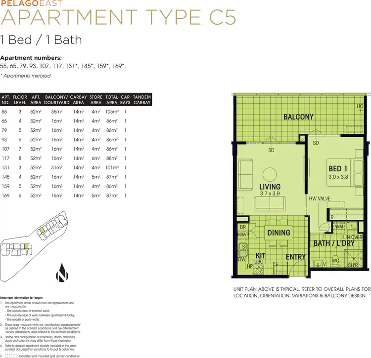 Floorplan of Homely apartment listing, 131/26 Sharpe Avenue, Pegs Creek WA 6714
