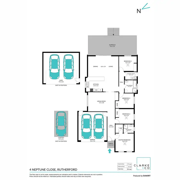 Floorplan of Homely house listing, 4 Neptune Close, Rutherford NSW 2320
