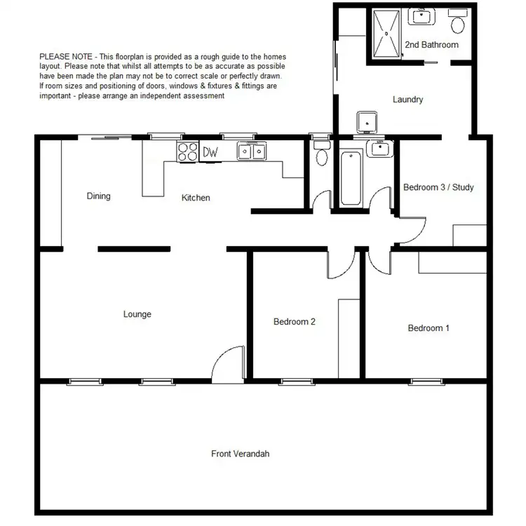 Floorplan of Homely house listing, 74 CRADOCK Road, Hawker SA 5434