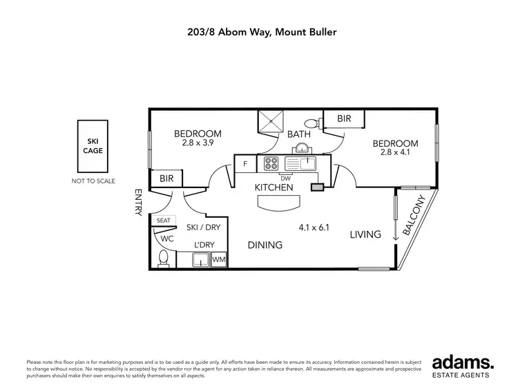 Floorplan of Homely apartment listing, 203/8 Abom Way, Mount Buller VIC 3723