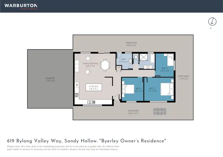 Floorplan of Homely rural property listing, 619 Bylong Valley Way, Sandy Hollow NSW 2333