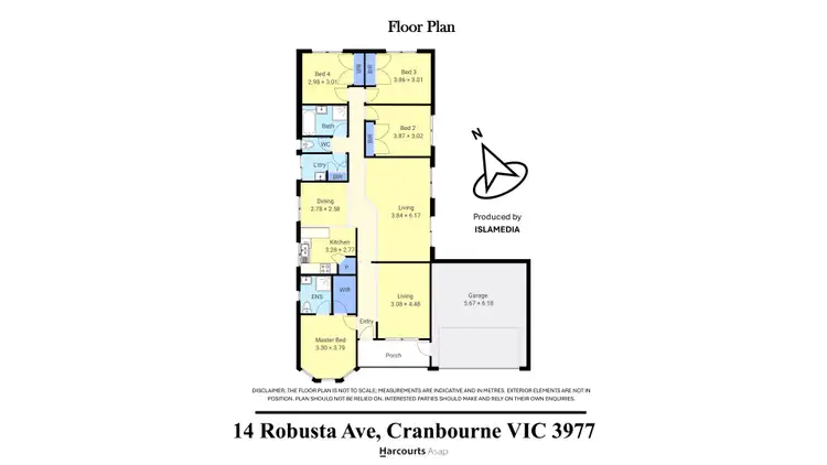 Floorplan of Homely house listing, 14 Robusta Avenue, Cranbourne VIC 3977