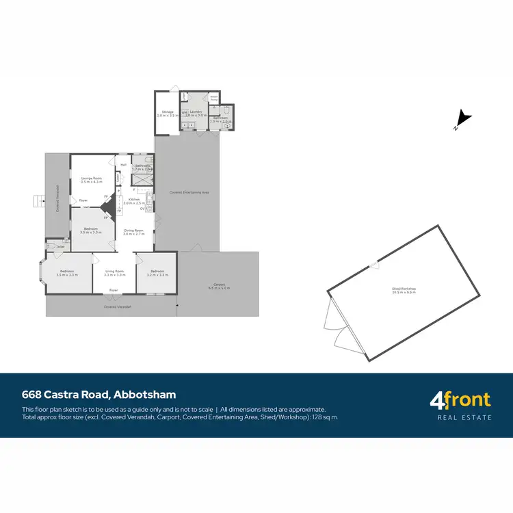 Floorplan of Homely rural property listing, 668 Castra Road, Abbotsham TAS 7315