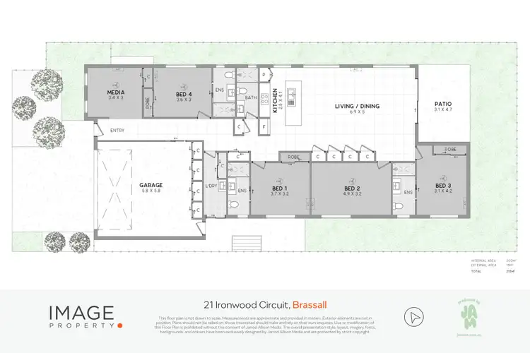 Floorplan of Homely house listing, 21 Ironwood Circuit, Brassall QLD 4305