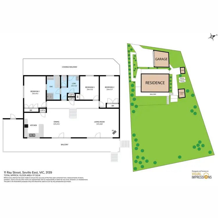 Floorplan of Homely house listing, 11 Ray Street, Seville East VIC 3139