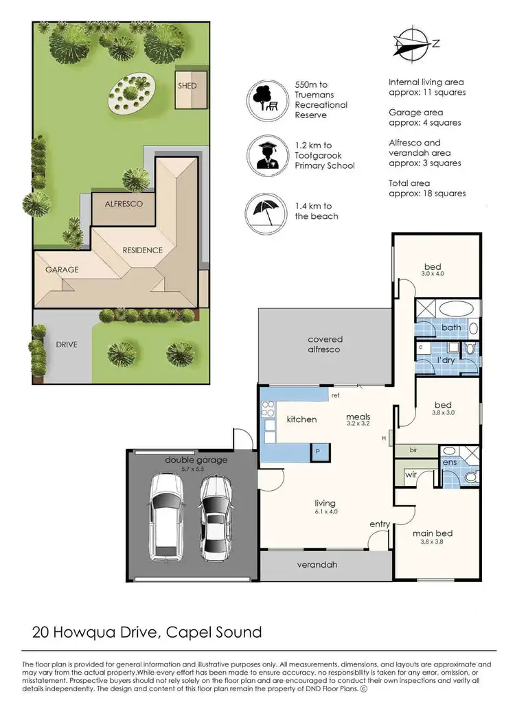 Floorplan of Homely house listing, 20 Howqua Drive, Capel Sound VIC 3940