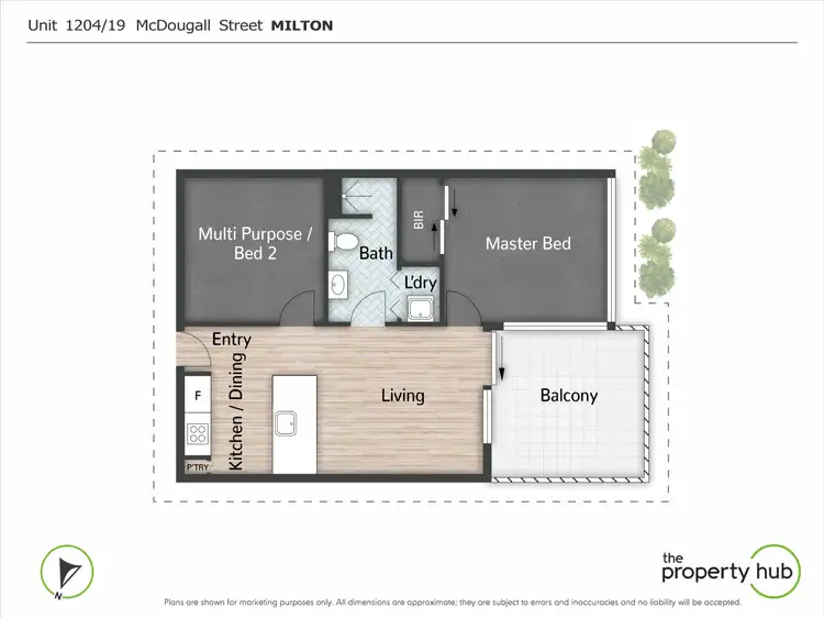 Floorplan of Homely apartment listing, 1204/19 McDougal Street, Milton QLD 4064