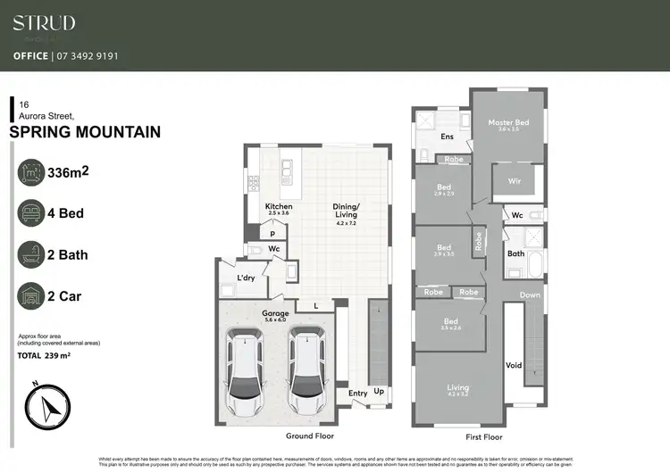 Floorplan of Homely house listing, 16 Aurora Street, Spring Mountain QLD 4300