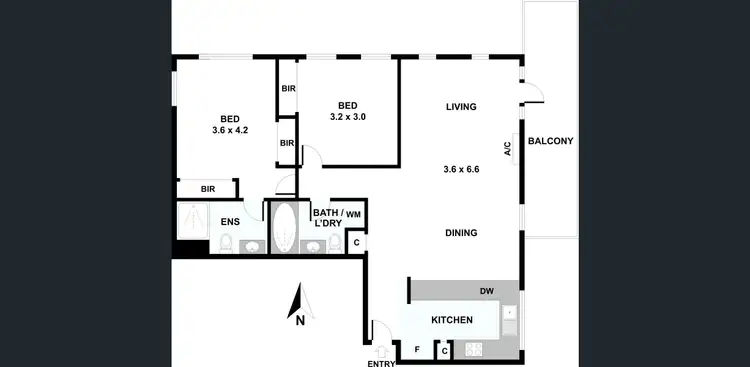 Floorplan of Homely apartment listing, 38/1 Graham Street, Port Melbourne VIC 3207