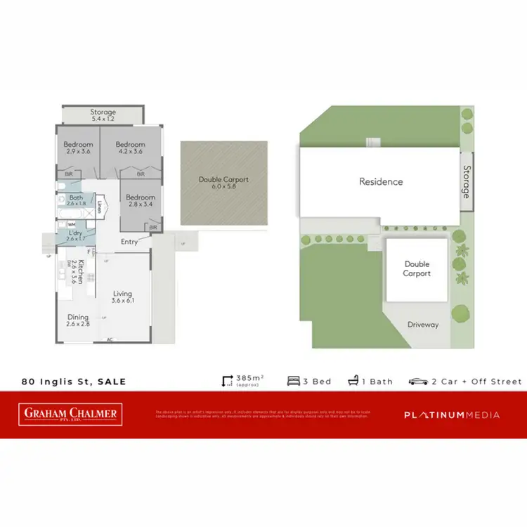 Floorplan of Homely house listing, 1/80 Inglis Street, Sale VIC 3850