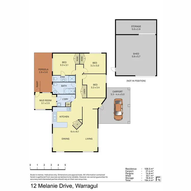 Floorplan of Homely house listing, 12 Melanie Drive, Warragul VIC 3820