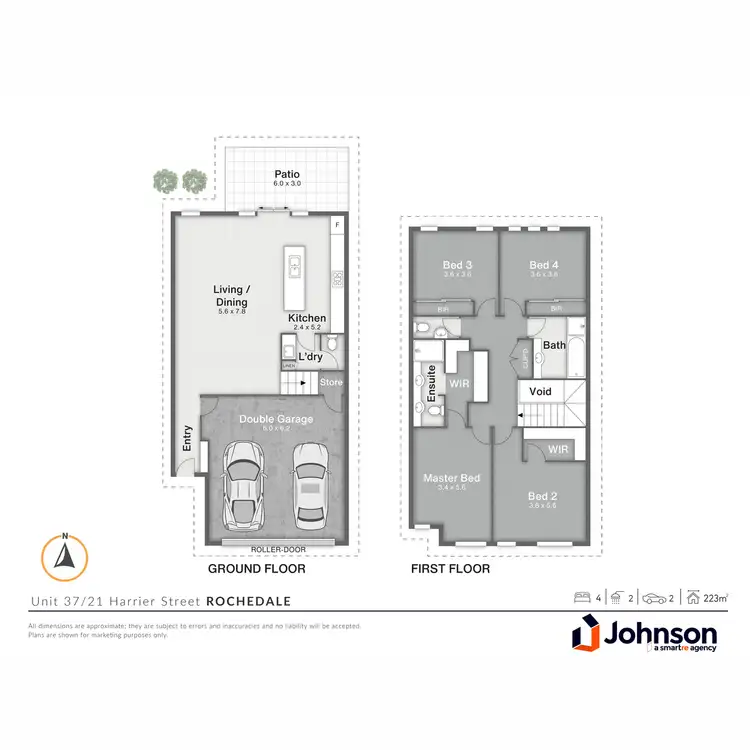 Floorplan of Homely townhouse listing, 37/21 Harrier Street, Rochedale QLD 4123