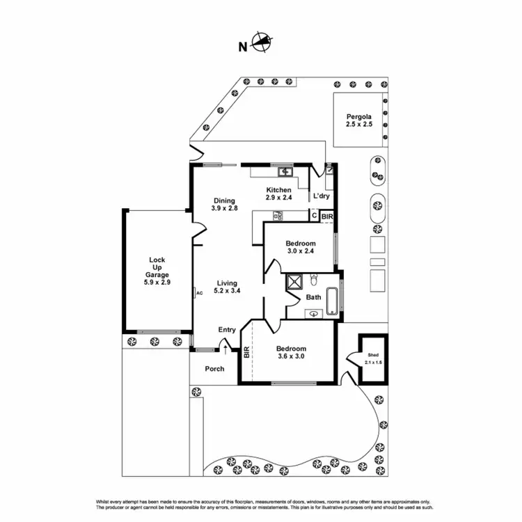Floorplan of Homely house listing, 1/41-43 Linden Street, Altona Meadows VIC 3028