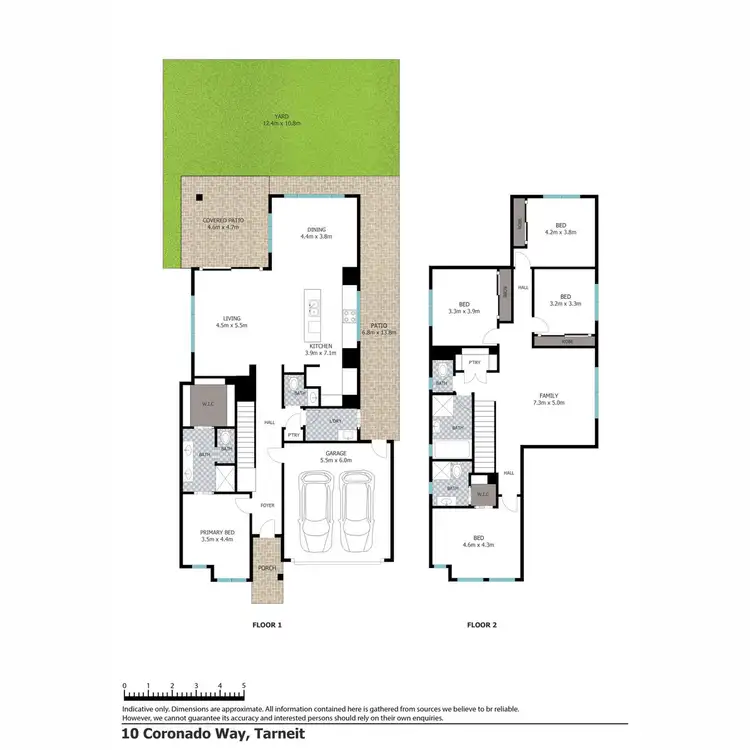 Floorplan of Homely house listing, 10 Coronado Way, Tarneit VIC 3029
