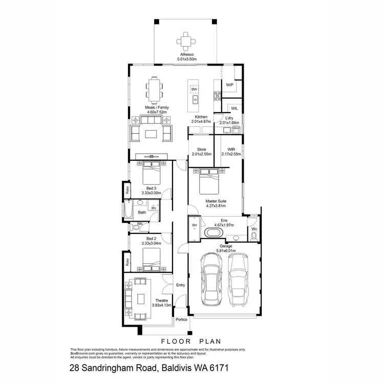Floorplan of Homely house listing, 28 Sandringham Road, Baldivis WA 6171